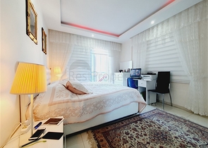 ضمن مجمع فاخر - شقة عائلية - غرفتين وصالة -مفروشة - في مهموتلار / الانيا 