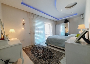 ضمن مجمع فاخر - شقة عائلية - غرفتين وصالة -مفروشة - في مهموتلار / الانيا 