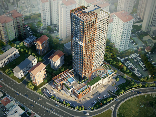 شقق ضمن مجمع فاخر في القسم الاسيوي من اسطنبول 