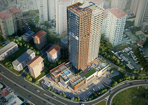 شقق ضمن مجمع فاخر في القسم الاسيوي من اسطنبول 