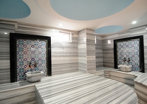 مجمع اول صف على البحر - دوبلكس 4 غرف وصالة -مفروشة -مجمع فاخر - في كاستل / الانيا 