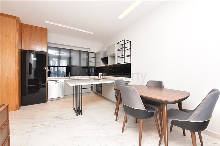 على البحر مباشرة - نظام فندقي - شقة 1+1 - في كارجي جاك / الانيا 