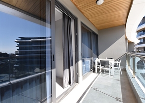 على البحر مباشرة - نظام فندقي - شقة 1+1 - في كارجي جاك / الانيا 