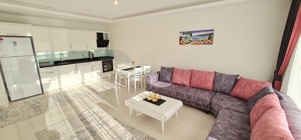 شقة غرفة وصالة - مفروشة -ضمن مجمع سكني حديث - في مهموتلار / الانيا 