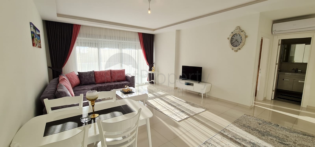 شقة غرفة وصالة - مفروشة -ضمن مجمع سكني حديث - في مهموتلار / الانيا 