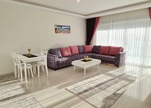 شقة غرفة وصالة - مفروشة -ضمن مجمع سكني حديث - في مهموتلار / الانيا 