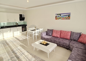 شقة غرفة وصالة - مفروشة -ضمن مجمع سكني حديث - في مهموتلار / الانيا 