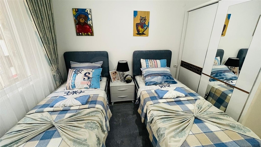 موقع استراتيجي قريب من البحر والخدمات - شقة 2 غرفة وصالة -مفروشة -مهموتلار / الانيا 