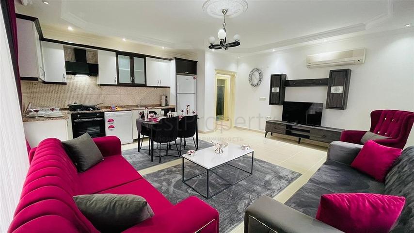 موقع استراتيجي قريب من البحر والخدمات - شقة 2 غرفة وصالة -مفروشة -مهموتلار / الانيا 