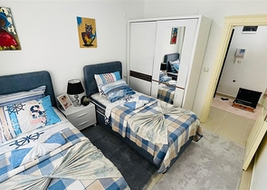 موقع استراتيجي قريب من البحر والخدمات - شقة 2 غرفة وصالة -مفروشة -مهموتلار / الانيا 