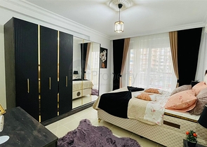 موقع استراتيجي قريب من البحر والخدمات - شقة 2 غرفة وصالة -مفروشة -مهموتلار / الانيا 