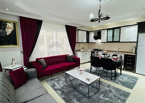 موقع استراتيجي قريب من البحر والخدمات - شقة 2 غرفة وصالة -مفروشة -مهموتلار / الانيا 