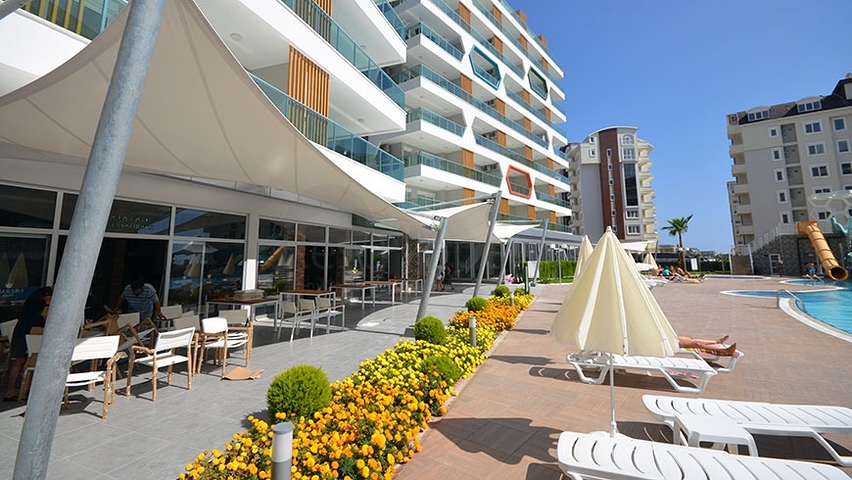 ضمن مجمع 5 نجوم - شقة 2 غرفة وصالة - في افسلار / الانيا 