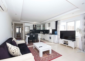 اطلالة على المسبح -شقة 2 غرفة وصالة -ضمن مجمع حديث - في افسلار / الانيا 