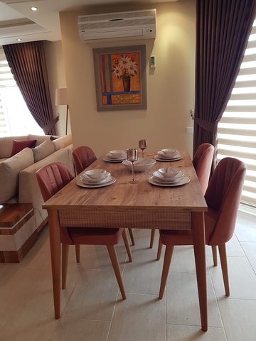 اطلالة بحرية مباشرة -شقة غرفتين وصالة - مفروشة - في مهموتلار / الانيا 