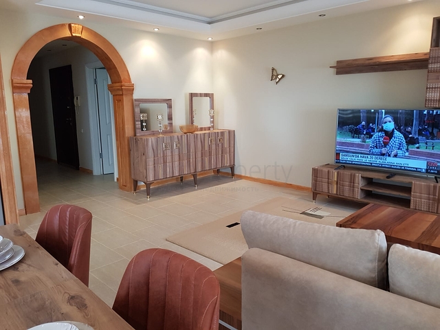 اطلالة بحرية مباشرة -شقة غرفتين وصالة - مفروشة - في مهموتلار / الانيا 