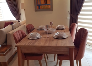 اطلالة بحرية مباشرة -شقة غرفتين وصالة - مفروشة - في مهموتلار / الانيا 