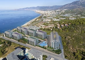 اطلالة بحر - مجمع 5 نجوم - شقة 2 غرفة وصالة -كارجي جاك / الانيا 