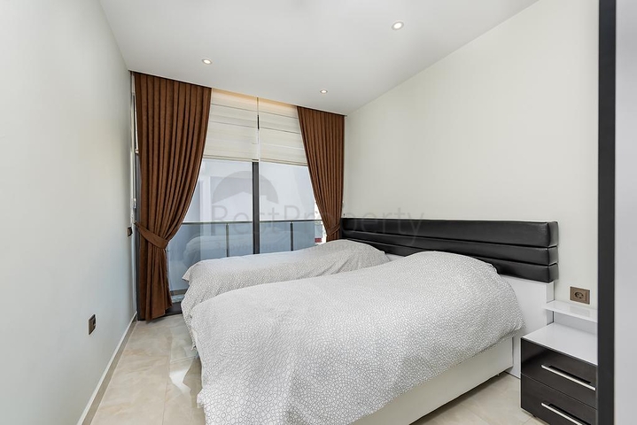 اطلالة بحرية - مجمع فاخر -شقة 2 غرفة وصالة -في مهموتلار / الانيا 