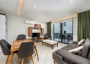 اطلالة بحرية - مجمع فاخر -شقة 2 غرفة وصالة -في مهموتلار / الانيا 