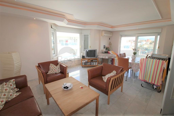 اطلالة بحر - مجمع فاخر - شقة مفروشة من تصميم 1+2 - في توسمور / الانيا 