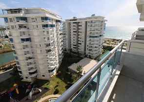 اطلالة بحر - مجمع فاخر - شقة مفروشة من تصميم 1+2 - في توسمور / الانيا 