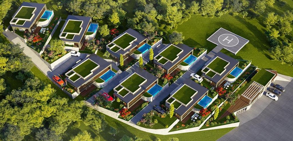 اطلالة بحرية ساحرة - فيلا فاخرة تصميم 5 غرف وصالة - في بودروم 