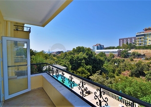 اطلالة على الطبيعة الخضراء - شقة 120 م - مفروشة - 2 غرفة وصالة - في كاستل / الانيا 