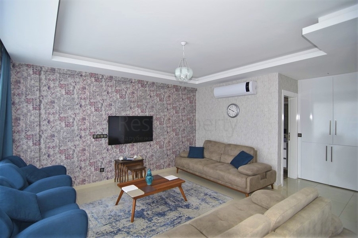 اطلالة بحر - دوبلكس ضمن مجمع فاخر - تصميم 1+2 - مع الاثاث - في كاستل / الانيا 