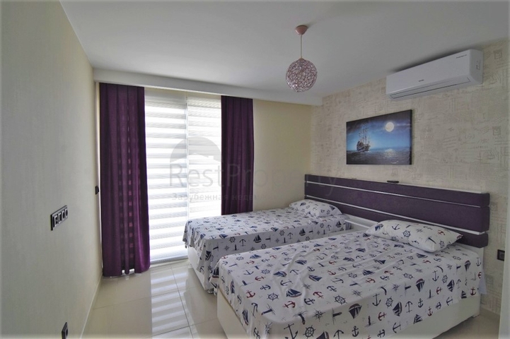 اطلالة بحر - دوبلكس ضمن مجمع فاخر - تصميم 1+2 - مع الاثاث - في كاستل / الانيا 