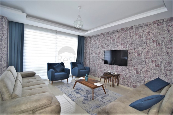 اطلالة بحر - دوبلكس ضمن مجمع فاخر - تصميم 1+2 - مع الاثاث - في كاستل / الانيا 