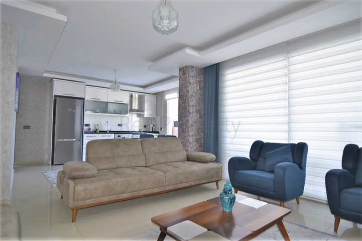 اطلالة بحر - دوبلكس ضمن مجمع فاخر - تصميم 1+2 - مع الاثاث - في كاستل / الانيا 