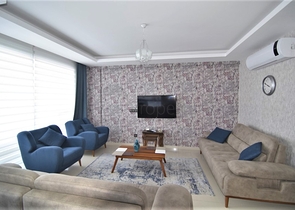 اطلالة بحر - دوبلكس ضمن مجمع فاخر - تصميم 1+2 - مع الاثاث - في كاستل / الانيا 