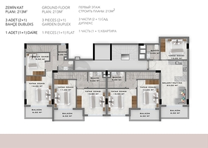 شقق بالتقسيط في الانيا - مجمع قيد الانشاء - في اوبا / الانيا 