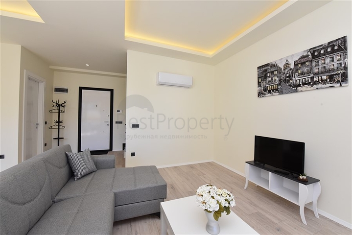 قريبة من شاطئ كليوباترا - دوبلكس 2 غرفة وصالة -ضمن مجمع  حديث - في الانيا 