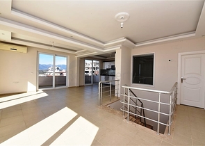 دوبلكس عائلية - 3 غرف وصالتين - اطلالة بحر - في مهموتلار / الانيا 