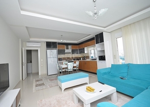 اطلالة مفتوحة - طابق مرتفع - شقة 2 غرفة وصالة - ضمن مجمع سكني بخدمات ممتازة - مهموتلار / الانيا 