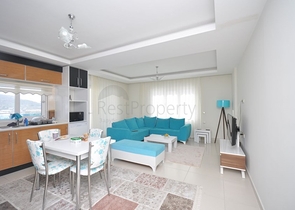 اطلالة مفتوحة - طابق مرتفع - شقة 2 غرفة وصالة - ضمن مجمع سكني بخدمات ممتازة - مهموتلار / الانيا 