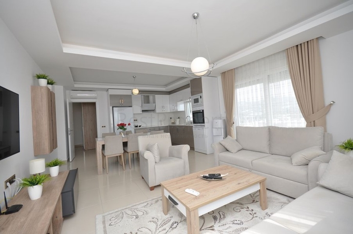 شقة 2 غرفة وصالة - مع الاثاث- ضمن مجمع يضم كافة الخدمات - في الانيا / منطقة مهموتلار 