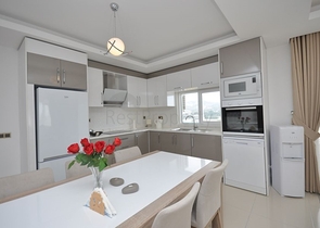 شقة 2 غرفة وصالة - مع الاثاث- ضمن مجمع يضم كافة الخدمات - في الانيا / منطقة مهموتلار 