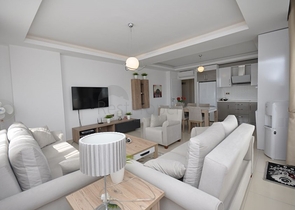 شقة 2 غرفة وصالة - مع الاثاث- ضمن مجمع يضم كافة الخدمات - في الانيا / منطقة مهموتلار 