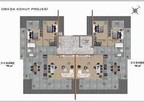 بالاقساط دون فوائد - مجمع قيد الانشاء في منطقة اوبا / الانيا 