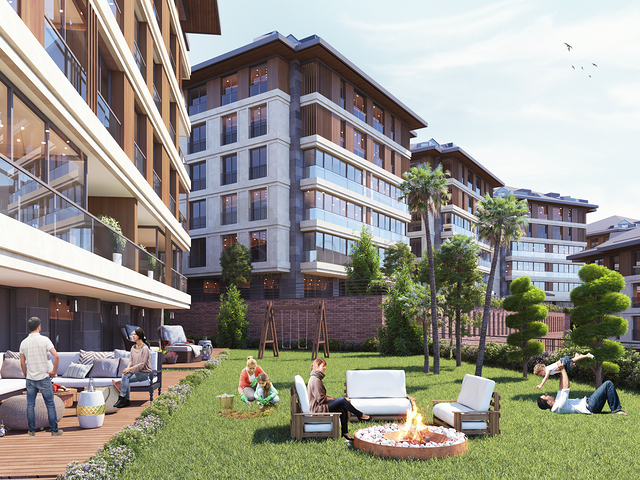 اطلالة على مضيق البوسفور - شقق عائلية ضمن مجمع حديث فاخر - في اسطنبول الاسيوية 