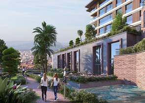 اطلالة على مضيق البوسفور - شقق عائلية ضمن مجمع حديث فاخر - في اسطنبول الاسيوية 