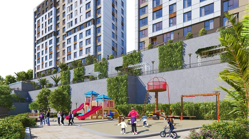 شقق بتصاميم متنوعة -ضمن مجمع حديث - في منطقة ايوب سلطان التاريخية / اسطنبول 