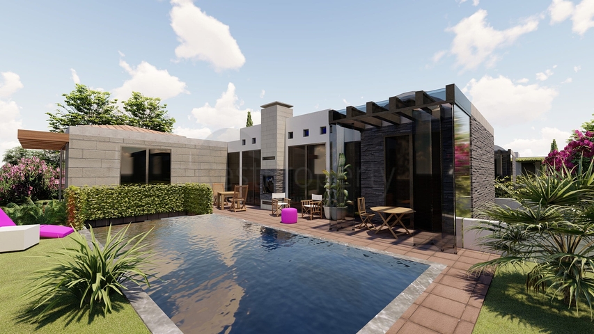 فلل بتصميم انيق - 5 غرف وصالتين - في بودروم 