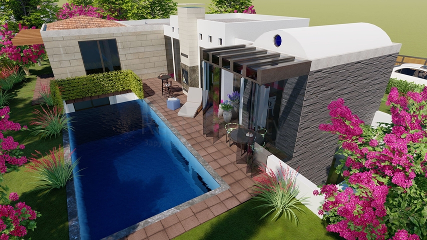 فلل بتصميم انيق - 5 غرف وصالتين - في بودروم 