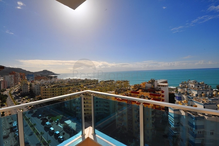 اطلالة بحر - دوبلكس 3 غرف وصالة - في مهموتلار / الانيا 