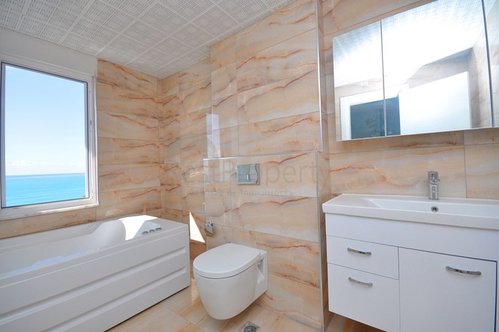 اطلالة بحر - دوبلكس 3 غرف وصالة - في مهموتلار / الانيا 