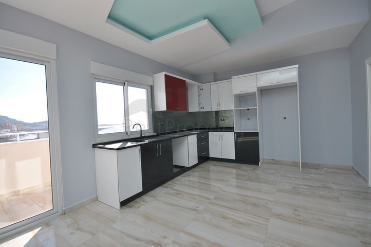 اطلالة بحر - دوبلكس 3 غرف وصالة - في مهموتلار / الانيا 